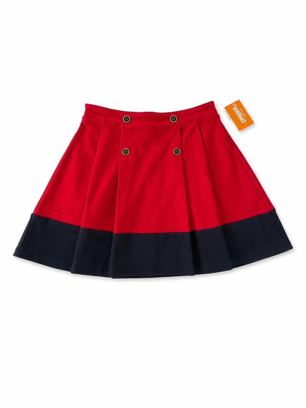 NWT Gymboree Red & Navy Pleated Skort Girls Size 12 Holiday Preppy